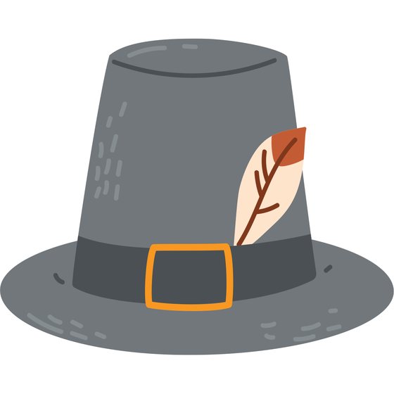 a grey hat with a feather