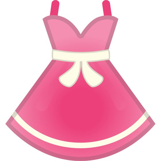 a deep pink dress