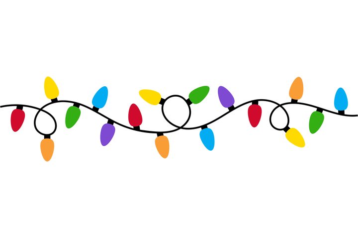 a string of coloured lights